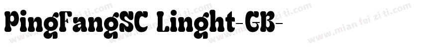 PingFangSC Linght-GB字体转换